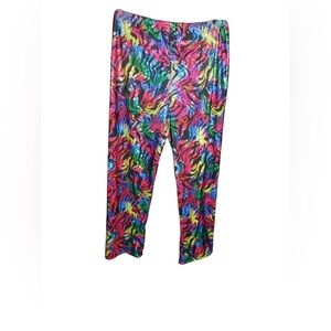Multi-colored Zebra Print Three-quarter Pants